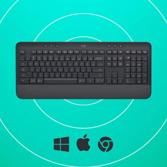 Logitech Signature K650 clavier Bluetooth QWERTZ DE Graphite Logitech Signature K650 clavier Bluetooth QWERTZ DE Graphite