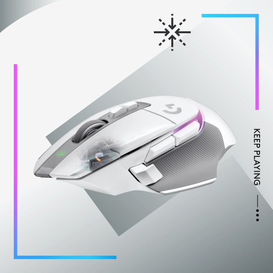 Logitech G G502 X Plus souris Jouer Droitier RF sans fil Optique 25600 DPI