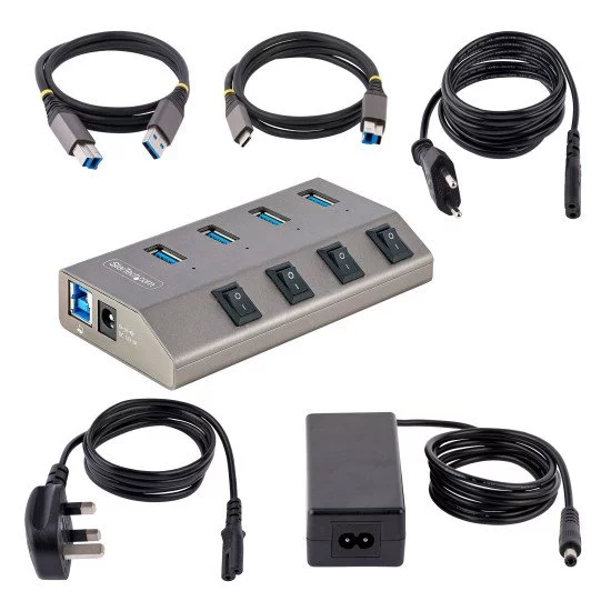 StarTech.com Hub USB-C avec Auto-Alimenté à 4 Ports - Hub USB Type