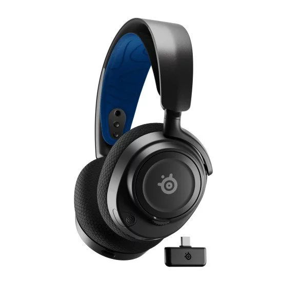 Steelseries Arctis Nova 7P Casque Avec fil &sans fil Arceau Jouer USB Type-C Bluetooth Noir, Bleu Steelseries Arctis Nova 7P Casque Avec fil &sans fil Arceau Jouer USB Type-C Bluetooth Noir, Bleu