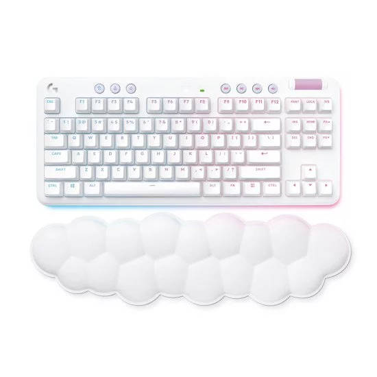 Logitech G G715 clavier sans fil + Bluetooth AZERTY Français Blanc Logitech G G715 clavier sans fil + Bluetooth AZERTY Français Blanc