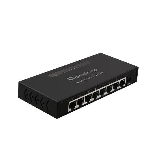 LevelOne GEU-0822 commutateur réseau Non-géré Gigabit Ethernet (10/100/1000) Noir
