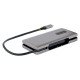 StarTech.com Hub USB C 4 Ports - 4x Ports USB-C, USB 3.1 10Gbps - Hub USB 3.2 Portable avec Power Delivery Pass-Through 100W - Hub USB Type C avec Câble Enveloppant de 25cm - Splitter USB-C