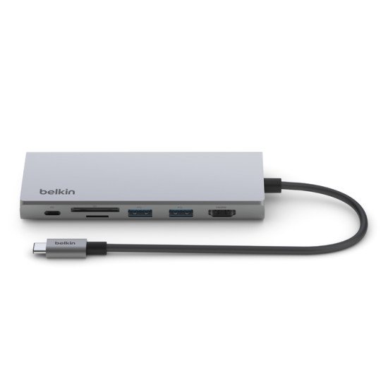 Belkin INC009BTSGY hub & concentrateur USB Type-C 10000 Mbit/s Argent