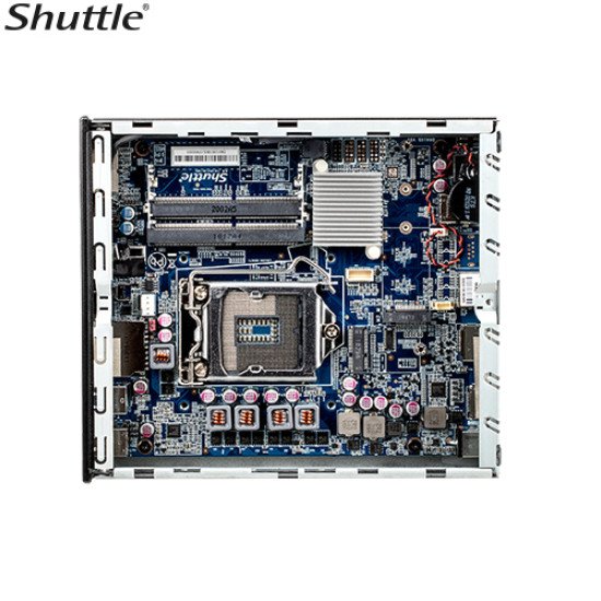 Shuttle DH610S PC/poste de travail Slim PC DDR4-SDRAM HDD+SSD Mini PC Noir