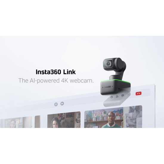 Insta360 Link 4k webcam 1080 MP 3840 x 2160 pixels USB Noir, Vert Insta360 Link 4k webcam 1080 MP 3840 x 2160 pixels USB Noir, Vert