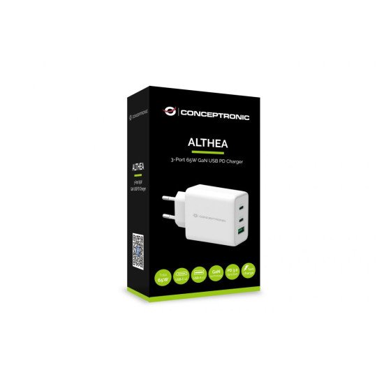 Conceptronic ALTHEA12W chargeur d'appareils mobiles Blanc Intérieure