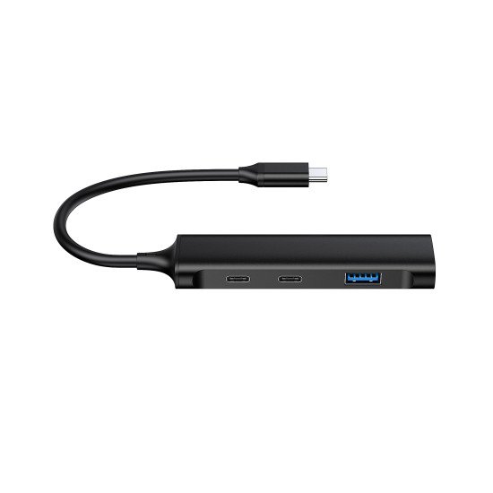 Conceptronic HUBBIES12B hub & concentrateur USB 3.2 Gen 1 (3.1 Gen 1) Type-C 5000 Mbit/s Noir