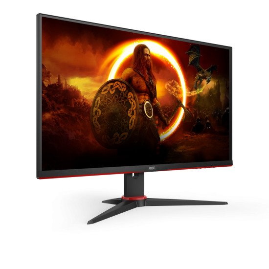AOC Q27G2E/BK écran plat de PC 68,6 cm (27") 2560 x 1440 pixels Quad HD Noir, Rouge
