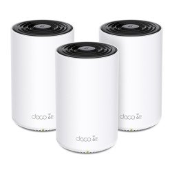 TP-Link Deco XE75 Pro (3-pack) Tri-bande (2,4 GHz / 5 GHz / 6 GHz) Wi-Fi 6E (802.11ax) Blanc Interne TP-Link Deco XE75 Pro (3-pack) Tri-bande (2,4 GHz / 5 GHz / 6 GHz) Wi-Fi 6E (802.11ax) Blanc Interne