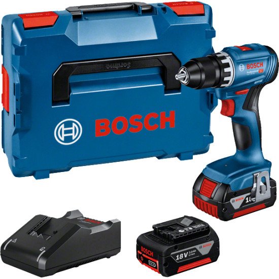 Bosch GSR 18V-45 Professional 500 tr/min Sans clé 900 g Noir, Bleu