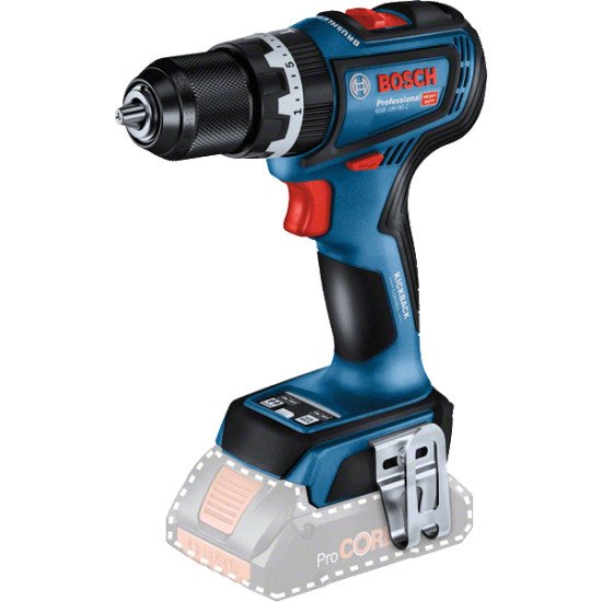 Bosch GSB 18V-90 C 2100 tr/min Noir, Bleu