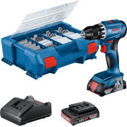 Bosch GSR 18V-45 Professional 500 tr/min Sans clé 900 g Noir, Bleu