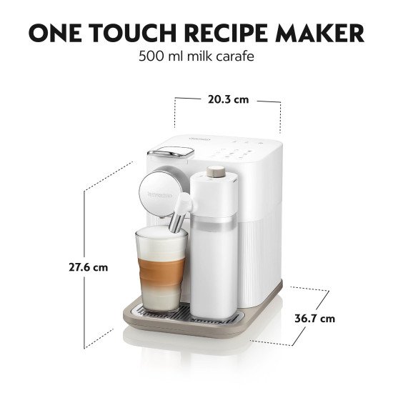 De'Longhi Lattissima One Gran Lattissima EN640.W Semi-automatique Cafetière à dosette 1 L