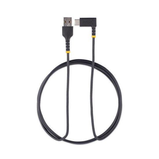 StarTech.com Câble USB A vers USB C de 2m - Câble de Chargement USB C Noir - Fibre Aramide Robuste - Chargeur Rapide USB-C 2.0 - Cordon de Charge - 3A - Câble de Recharge Rapide - Câble Charge Rapide