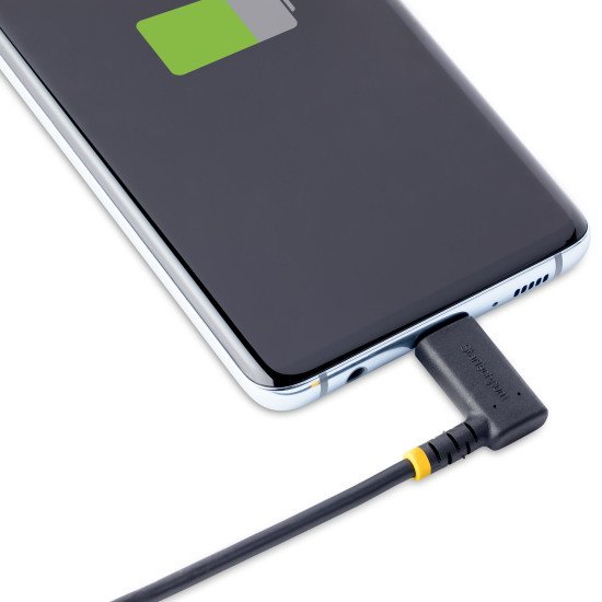 StarTech.com Câble USB A vers USB C de 2m - Câble de Chargement USB C Noir - Fibre Aramide Robuste - Chargeur Rapide USB-C 2.0 - Cordon de Charge - 3A - Câble de Recharge Rapide - Câble Charge Rapide