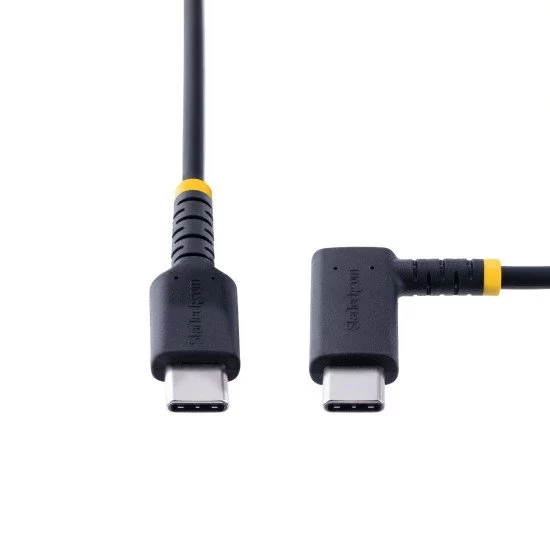 StarTech.com Câble de Charge USB C de 2m - Cordon USB-C, 60W PD 3A - Câble USB C Coudé Noir - Fibre Aramide Robuste - Câble USB 2.0 Type C - Chargeur Rapide USB C StarTech.com Câble de Charge USB C de 2m - Cordon USB-C, 60W PD 3A - Câble USB C Coudé Noir - Fibre Aramide Robuste - Câble USB 2.0 Type C - Chargeur Rapide USB C