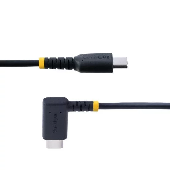 StarTech.com Câble de Charge USB C de 2m - Cordon USB-C, 60W PD 3A - Câble USB C Coudé Noir - Fibre Aramide Robuste - Câble USB 2.0 Type C - Chargeur Rapide USB C StarTech.com Câble de Charge USB C de 2m - Cordon USB-C, 60W PD 3A - Câble USB C Coudé Noir - Fibre Aramide Robuste - Câble USB 2.0 Type C - Chargeur Rapide USB C
