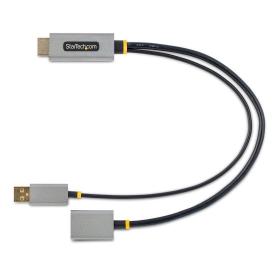 StarTech.com Adaptateur HDMI vers DisplayPort - Adaptateur HDMI vers DisplayPort de 30cm - Câble HDMI vers Displayport, Alimentation par Bus - Adaptateur HDMI 2.0 à DP 1.2, HDR - Convertisseur HDMI Displayport