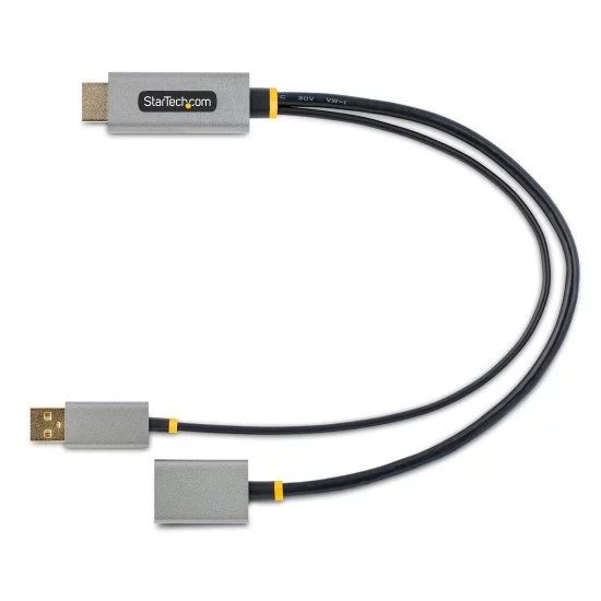StarTech.com Adaptateur HDMI vers DisplayPort - Adaptateur HDMI vers DisplayPort de 30cm - Câble HDMI vers Displayport, Alimentation par Bus - Adaptateur HDMI 2.0 à DP 1.2, HDR - Convertisseur HDMI Displayport StarTech.com Adaptateur HDMI vers DisplayPort - Adaptateur HDMI vers DisplayPort de 30cm - Câble HDMI vers Displayport, Alimentation par Bus - Adaptateur HDMI 2.0 à DP 1.2, HDR - Convertisseur HDMI Displayport
