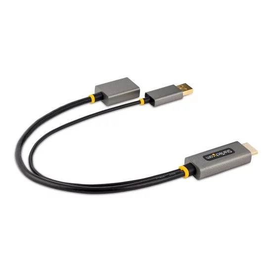 StarTech.com Adaptateur HDMI vers DisplayPort - Adaptateur HDMI vers DisplayPort de 30cm - Câble HDMI vers Displayport, Alimentation par Bus - Adaptateur HDMI 2.0 à DP 1.2, HDR - Convertisseur HDMI Displayport StarTech.com Adaptateur HDMI vers DisplayPort - Adaptateur HDMI vers DisplayPort de 30cm - Câble HDMI vers Displayport, Alimentation par Bus - Adaptateur HDMI 2.0 à DP 1.2, HDR - Convertisseur HDMI Displayport