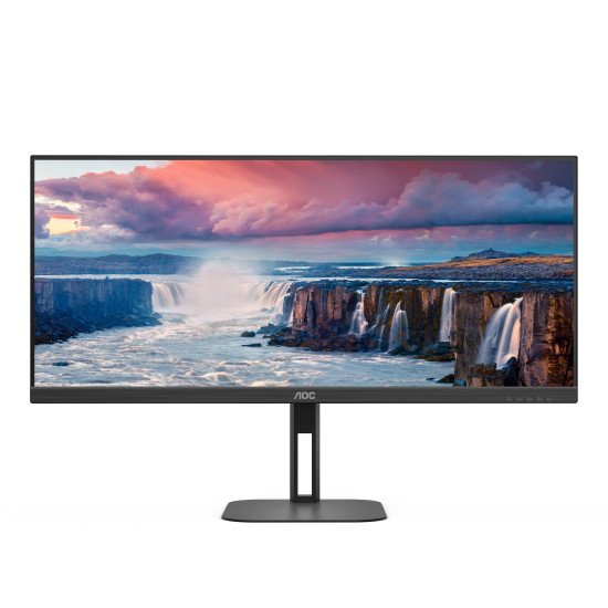 AOC V5 U34V5C/BK écran plat de PC 86,4 cm (34") 3440 x 1440 pixels UltraWide Quad HD LCD Noir