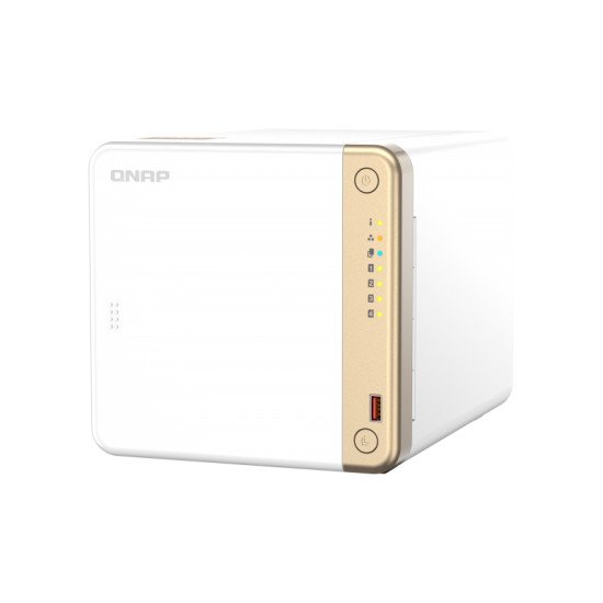 QNAP TS-462-2G serveur de stockage NAS Tower Ethernet/LAN Blanc N4505