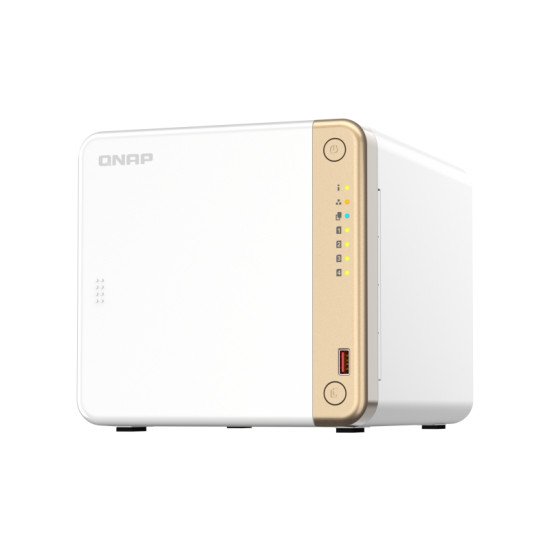 QNAP TS-462-4G serveur de stockage NAS Tower Ethernet/LAN Blanc N4505