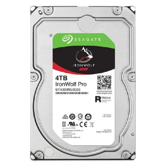 Seagate IronWolf Pro ST4000NT001 disque dur 3.5" 4000 Go Seagate IronWolf Pro ST4000NT001 disque dur 3.5" 4000 Go
