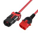 ACT AK5512 câble électrique Rouge 1 m Coupleur C13 Coupleur C14