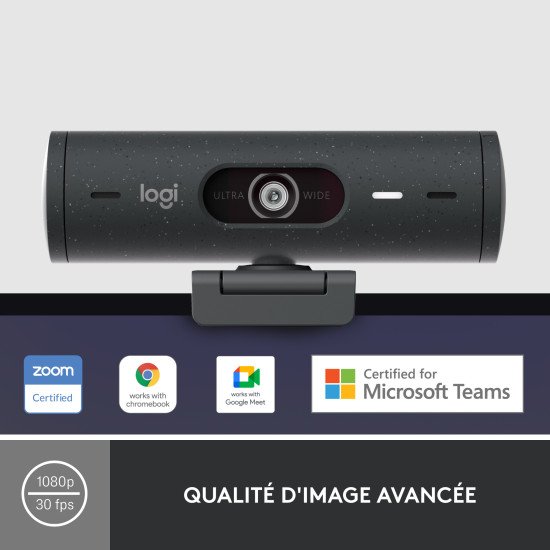 Logitech Brio 500 webcam 4 MP 1920 x 1080 pixels USB-C Graphite