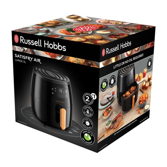 Russell Hobbs SatisFry Air Heißluftfritteuse Unique 5 L Autonome 1650 W Friteuse d'air chaud Noir