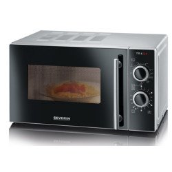 Severin MW 7771 micro-onde Comptoir Micro-onde combiné 20 L 700 W Noir, Argent