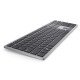 DELL KB700 clavier RF sans fil + Bluetooth AZERTY Belge Gris