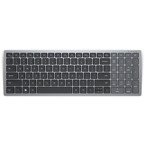 DELL KB740 clavier RF sans fil + Bluetooth QWERTY US International Gris, Noir