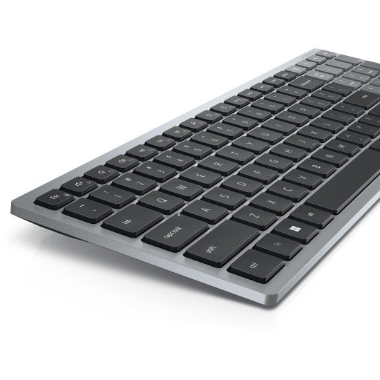 DELL KB740 clavier RF sans fil + Bluetooth QWERTY US International Gris, Noir