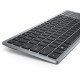 DELL KB740 clavier RF sans fil + Bluetooth AZERTY Belge Gris, Noir