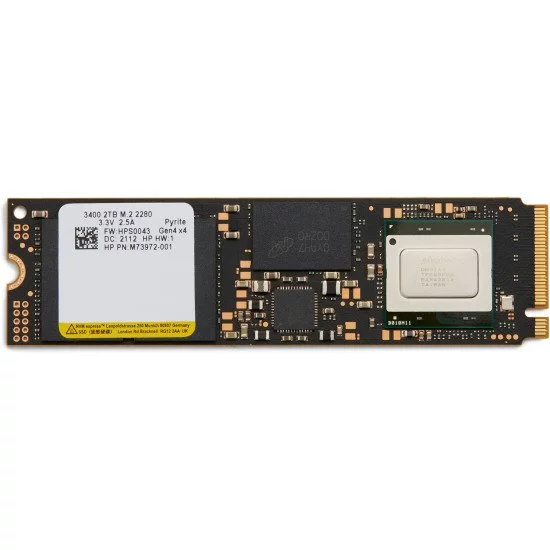 HP 2TB PCIe-4x4 NVMe TLC M.2 Solid State Drive HP 2TB PCIe-4x4 NVMe TLC M.2 Solid State Drive