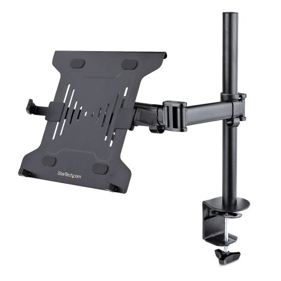 StarTech.com Support de Bureau pour Ordinateur Portable - Support PC Portable (4,5kg) - Support de Bureau pour Écran/Moniteur jusqu'à 34" (8kg) - Support Bureau VESA - Bras Ordinateur Portable Bureau