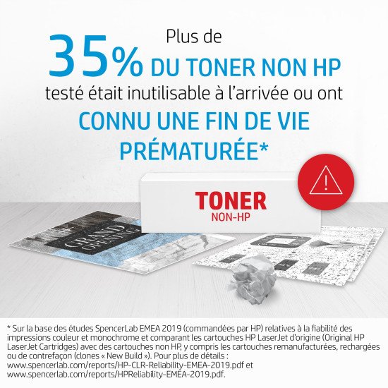 HP 213X Toner LaserJet authentique Grande capacité Jaune