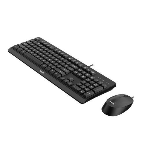 Philips 2000 series SPT6207BL/00 clavier Souris incluse USB QWERTY Anglais Noir