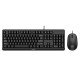 Philips 2000 series SPT6207BL/00 clavier Souris incluse USB QWERTY Anglais Noir