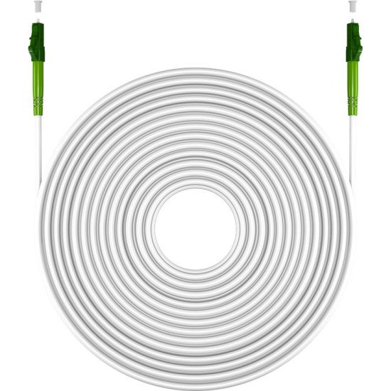 Goobay 59590 câble de fibre optique 20 m LC/APC FTTH OS2 Blanc