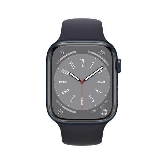 Apple Watch Series 8 OLED 45 mm 4G Noir GPS (satellite)