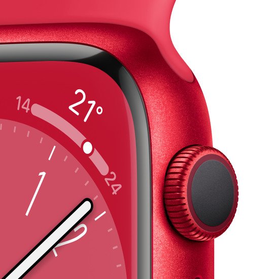 Apple Watch Series 8 OLED 41 mm Rouge GPS (satellite)