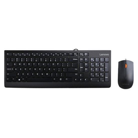 Lenovo 300 clavier Souris incluse Universel USB QWERTY Anglais américain Noir Lenovo 300 clavier Souris incluse Universel USB QWERTY Anglais américain Noir