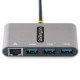 StarTech.com Hub USB-C à 3 ports avec Ethernet - 3x USB-A - USB 3.0 5Gbps - Alimentation par Bus - Hub USB Thunderbolt 3 - Adaptateur USB C Ethernet - Splitter USB-C vers USB-A - Adaptateur de Voyage