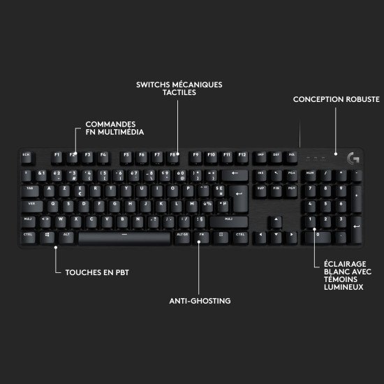 Logitech G G413 SE clavier USB QWERTZ Suisse Noir