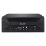 Shuttle XPC slim Barebone XH610 - S1700, Intel H610, 1xDP, 1xHDMI, 1x VGA, 2x COM (RS232), 2x LAN (2.5G and 1G), 1x slim 5.25", 2x 3.5", 2x M.2, fonctionnement permanent 24/7