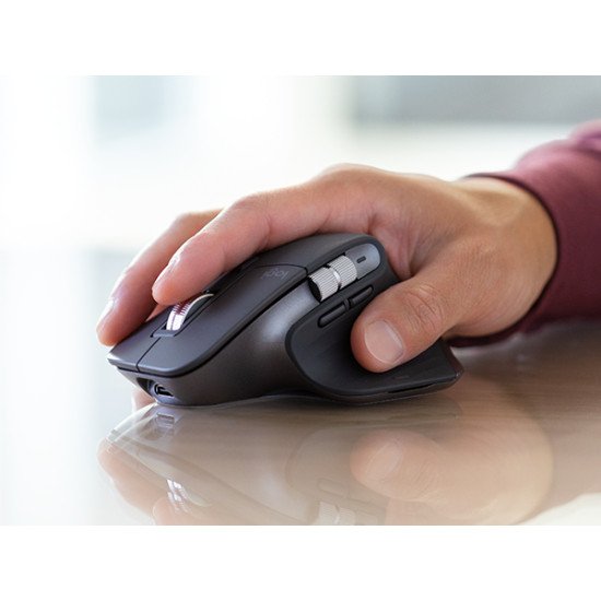 Logitech MX Master 3s for Business souris Droitier RF sans fil + Bluetooth Laser 8000 DPI